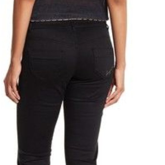 Desigual New Womens Embroidered Hip Skinny Pants LORENE Jeans BLACK NWT 28/4 US - Picture 5 of 16